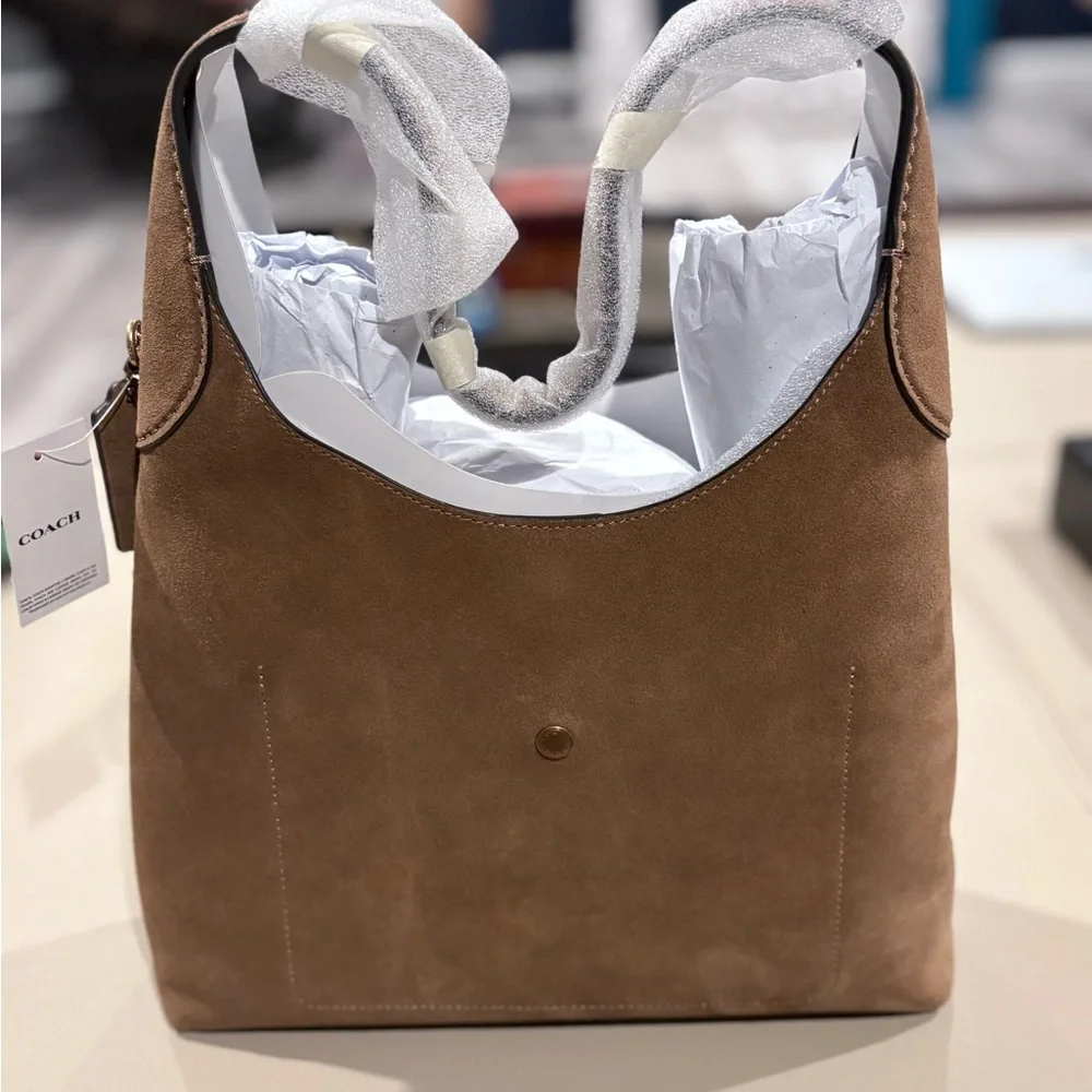 Brooklyn Medium Suede Shoulder Bag 28 - Picture 3 of 3